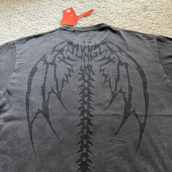 Men's YoungLA 4234 - Backbone Tees XL, NWT, BlackWash (SoldOut) - Picture 3 of 6